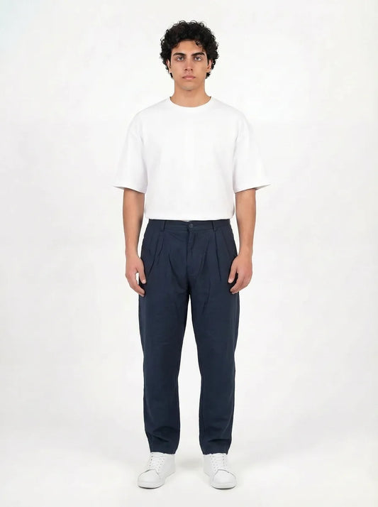 MODAL KUMAŞ PANTOLON-LACİVERT