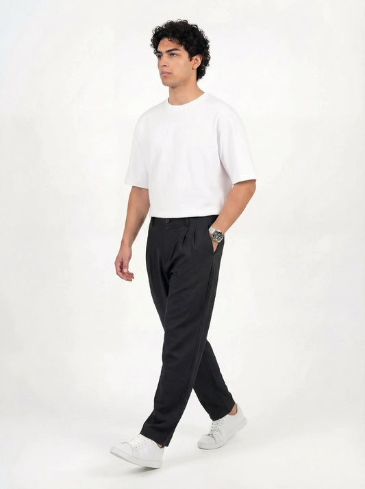 MODAL KUMAŞ PANTOLON-SİYAH