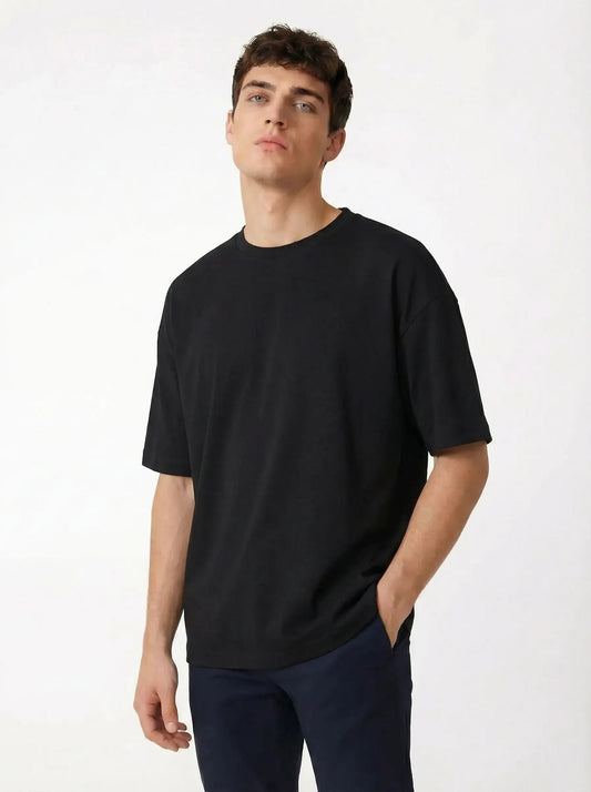 MODAL Oysho - Oversize T-shirt Siyah